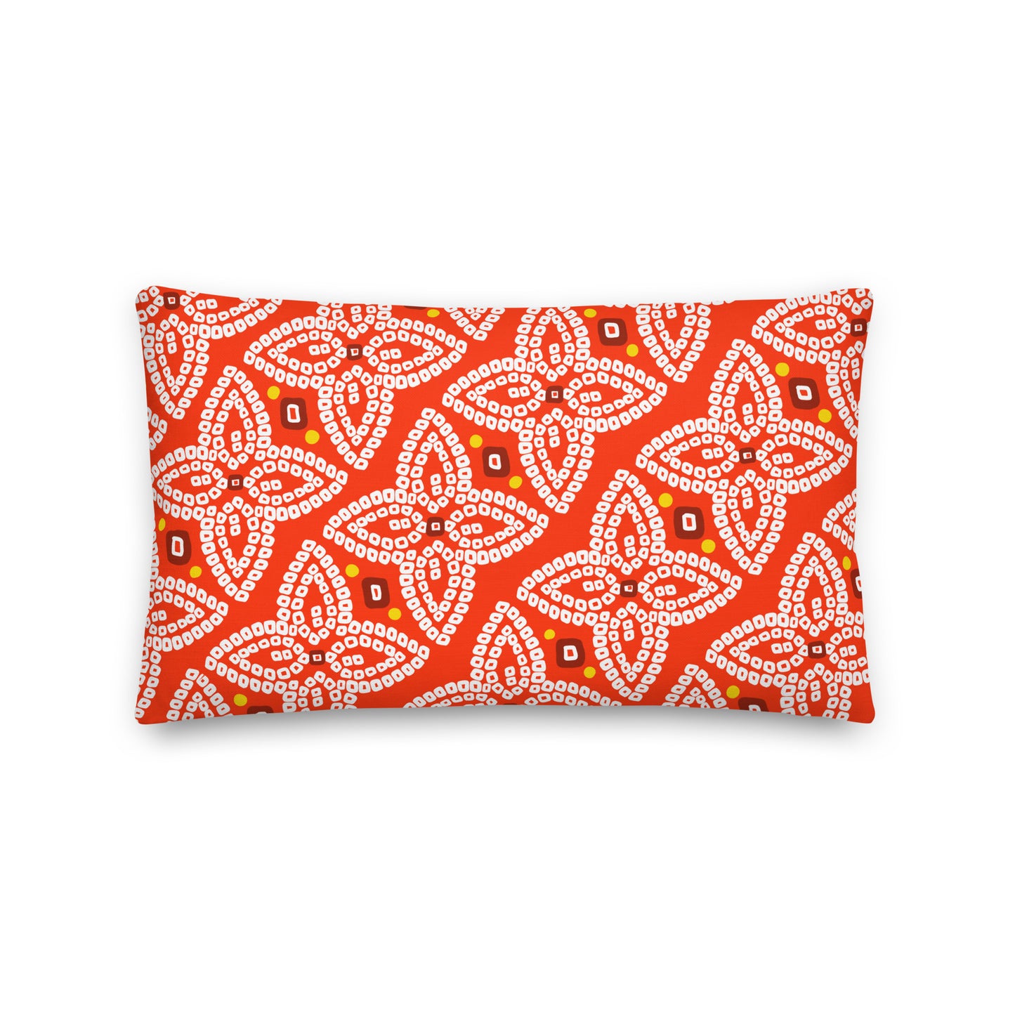 Bandhani Blue and Red Pillow