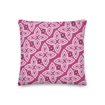 Bandhani Green and Purple Pillow