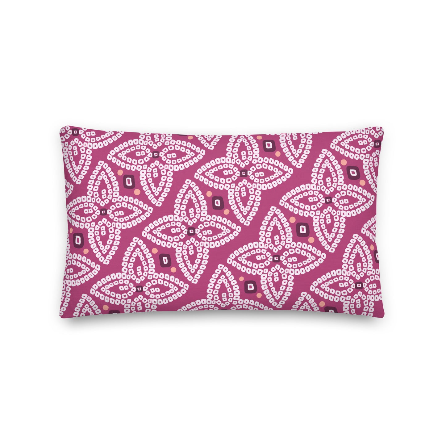 Bandhani Green and Purple Pillow